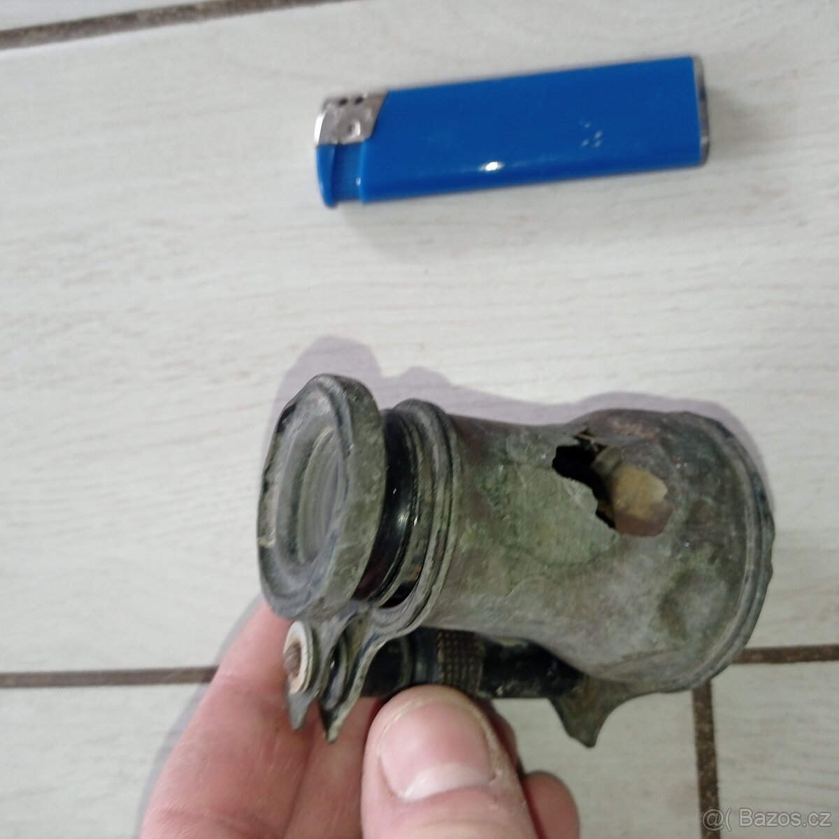 Starý dalokohled, kukátko mosaz - 4