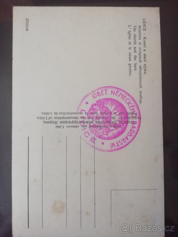 Staré pohlednice Lidice - 4