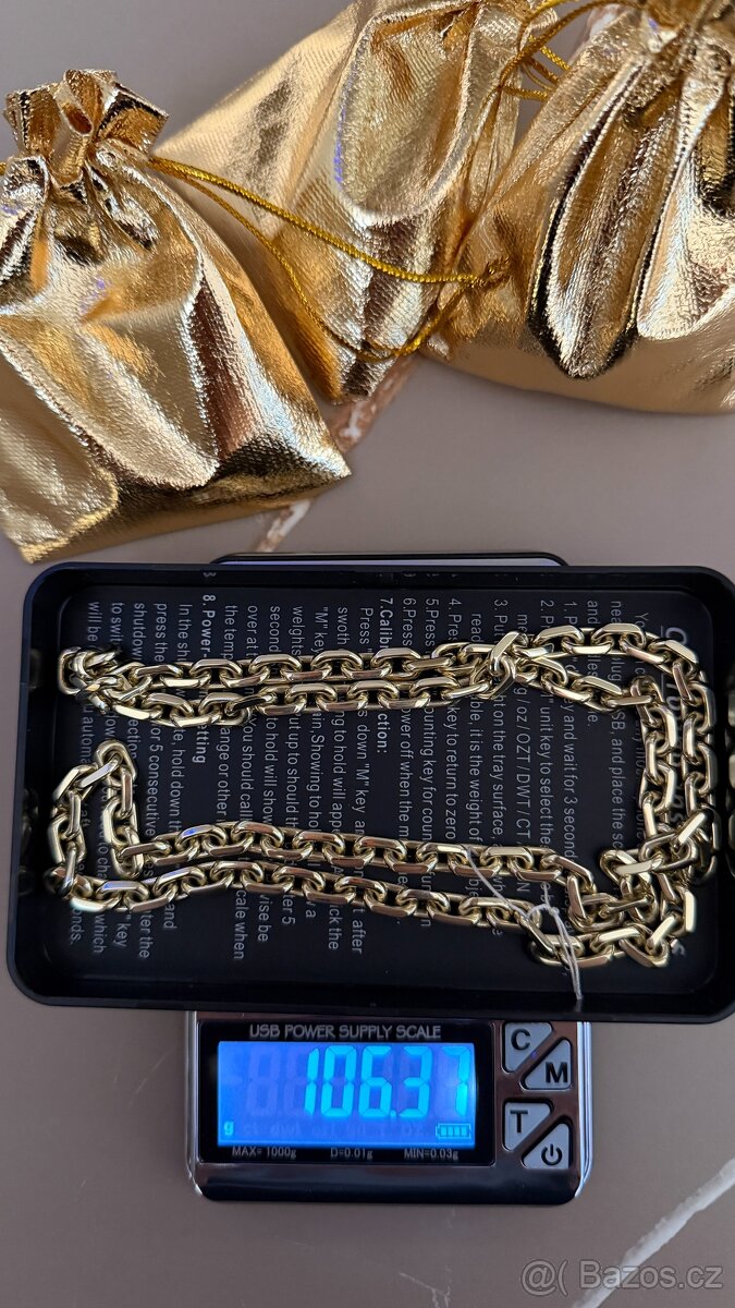 zlatý řetízek anker pilka 14k 585/1000 106 - 4