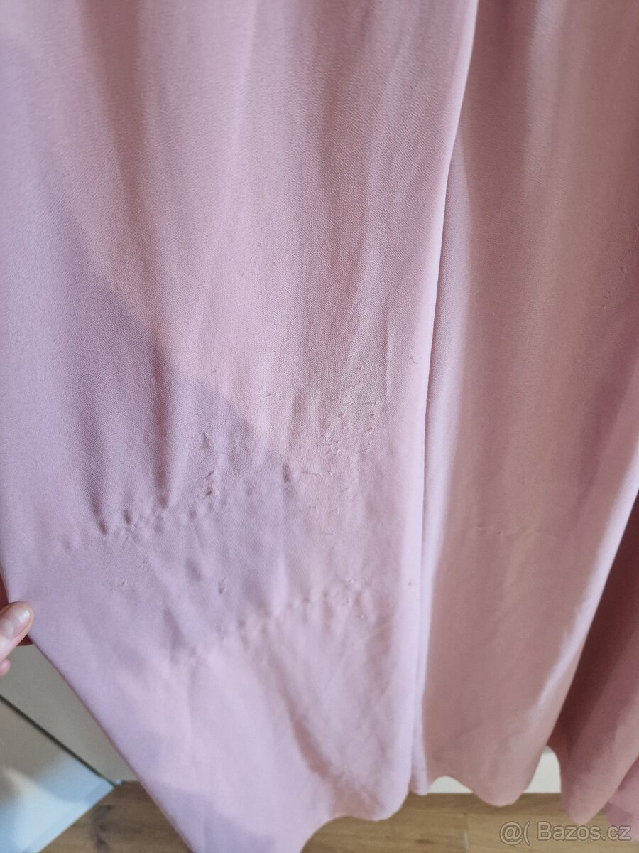 Růžové společenské šaty Michell velikost L - 4