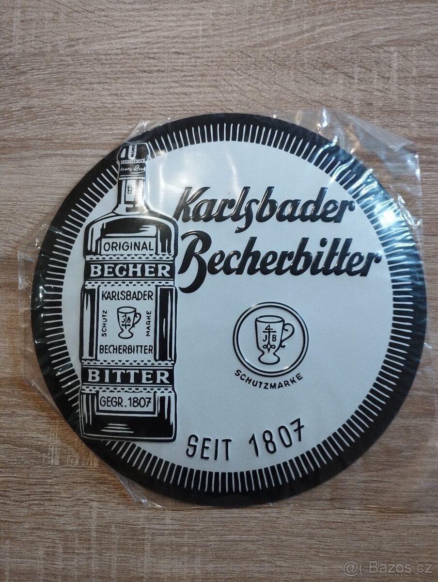 Plechová cedule Becherovka-černobílá - 4