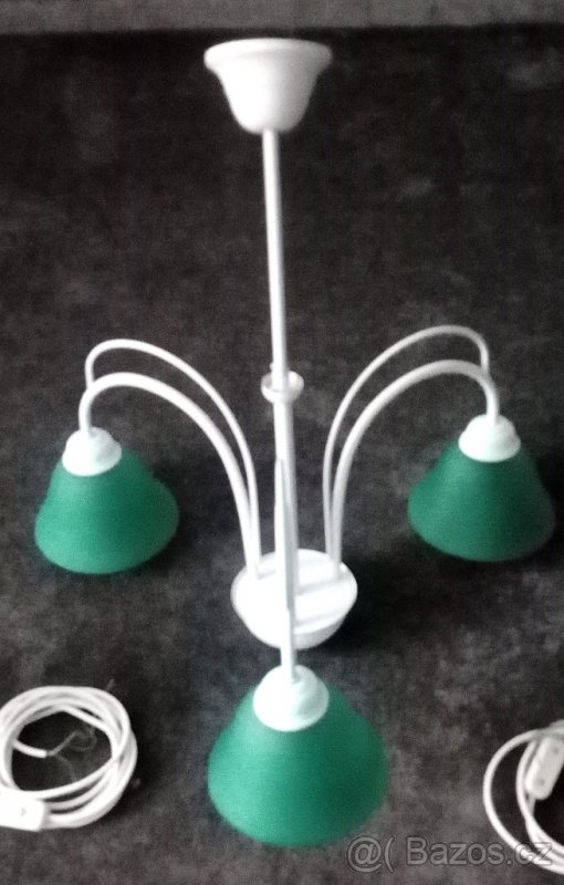 Lustr bílý + lampičky - 4