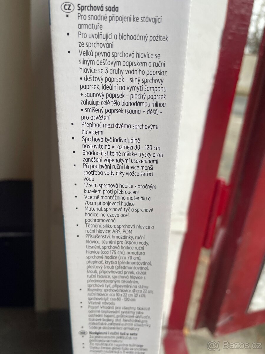 Sprchová sada NOVÁ - nerez - nerozbaleno - 4