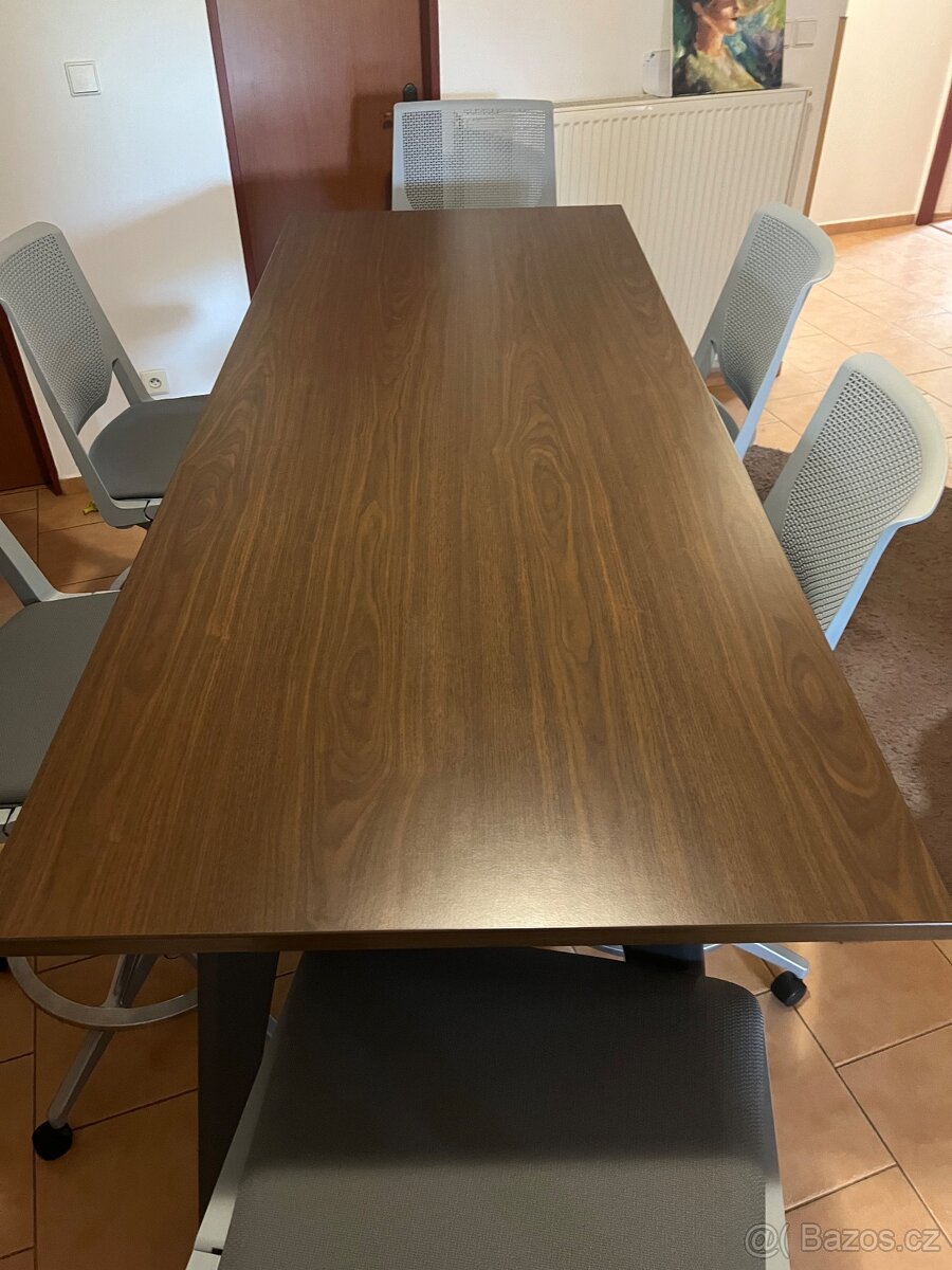 Kancelářský nábytek - Konferenční stůl + 6 židlí - 4