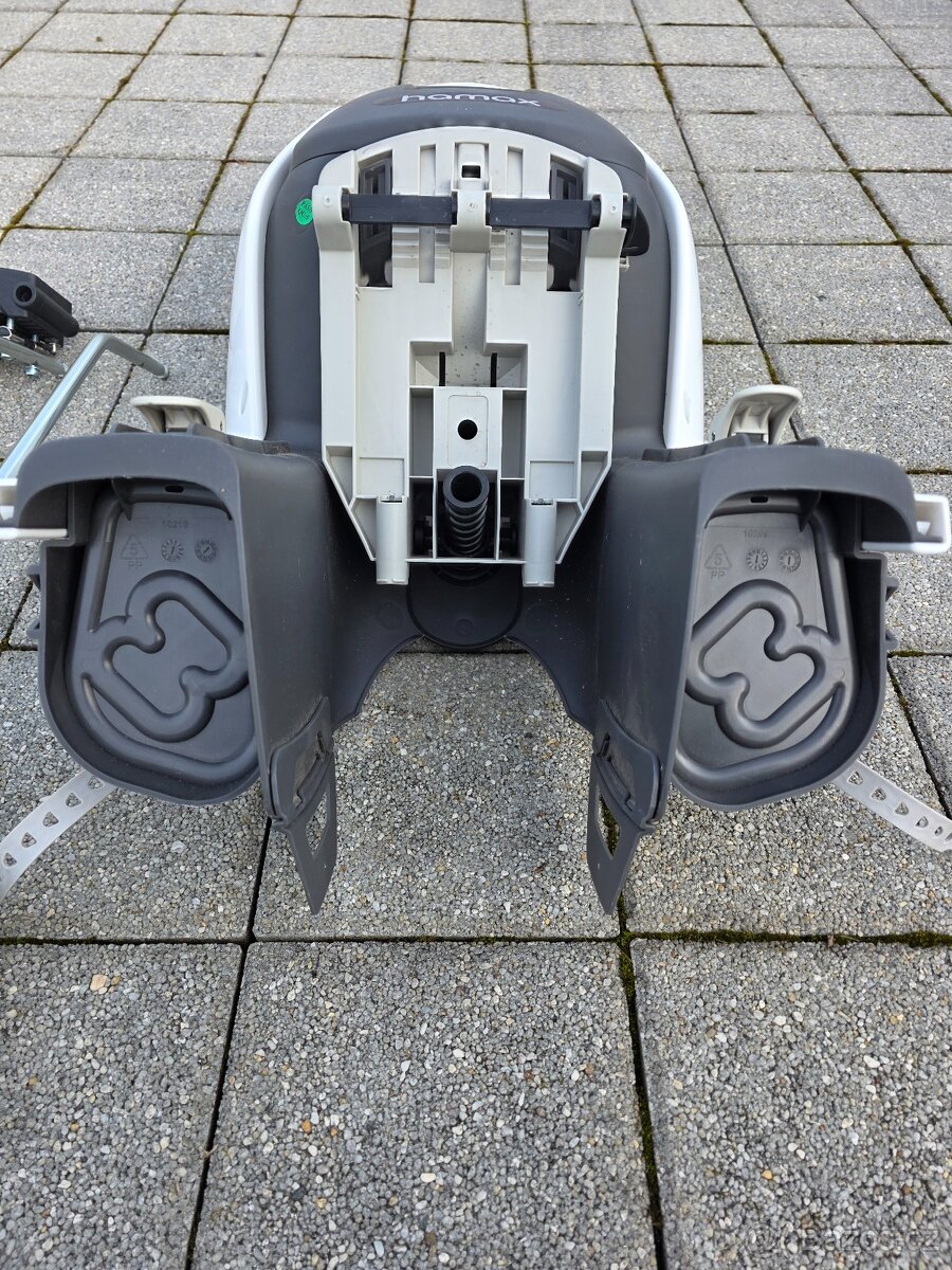 Dětská sedačka na kolo HAMAX CARESS WHITE + adaptér - 4