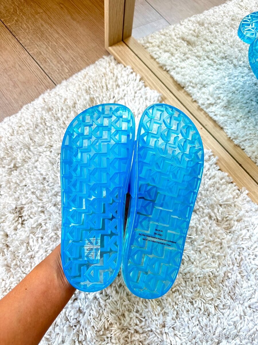 LETNÍ MODRÉ PANTOFLE KARL LAGERFELD - 4