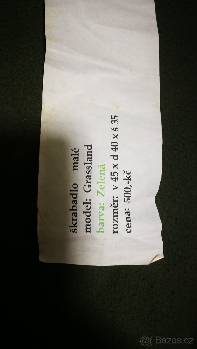 Skrabadlo pro kotata nove V:45 × D:40 × S:35 - 4