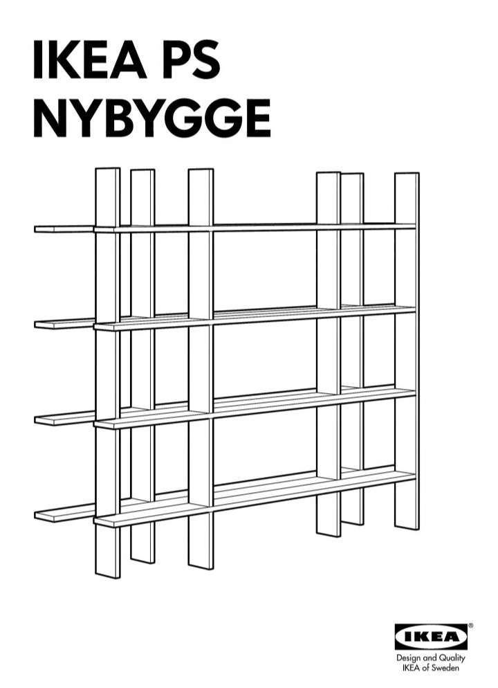REGÁL/ KNIHOVNA IKEA PS NYBYGGE - 4
