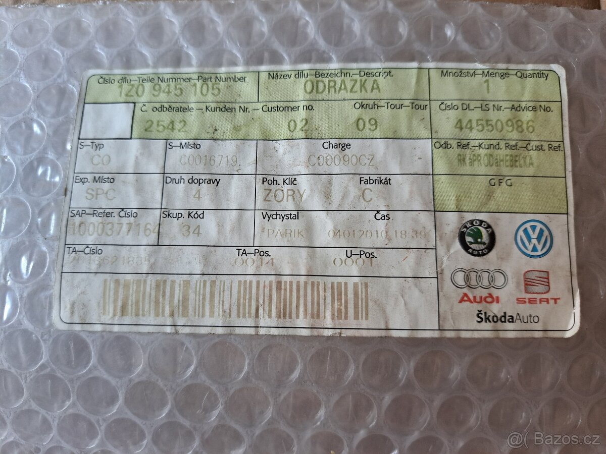 Levá odrazka zadního nárazníku Škoda Octavia II - 4