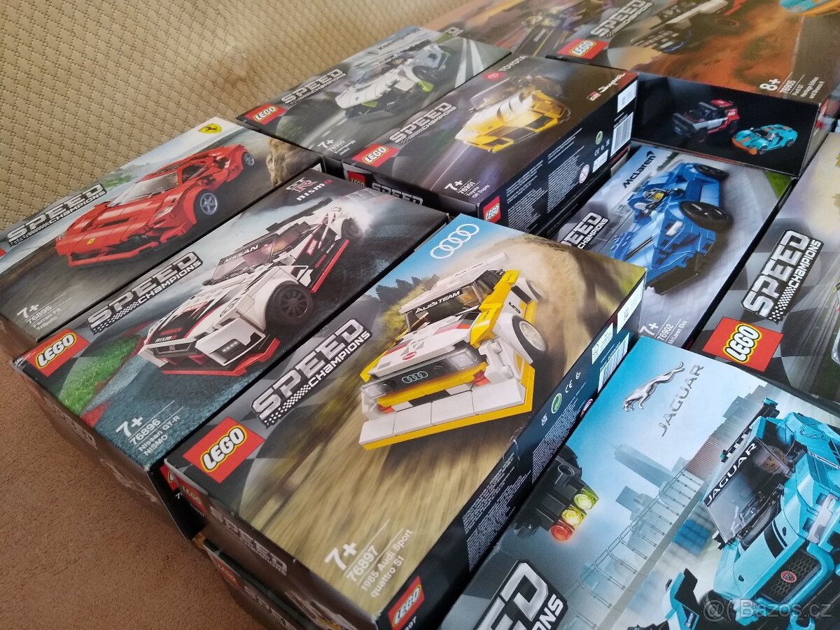 LEGO - Speed Champions: kompletní série 8 pinů, NOVÉ-redukce - 4