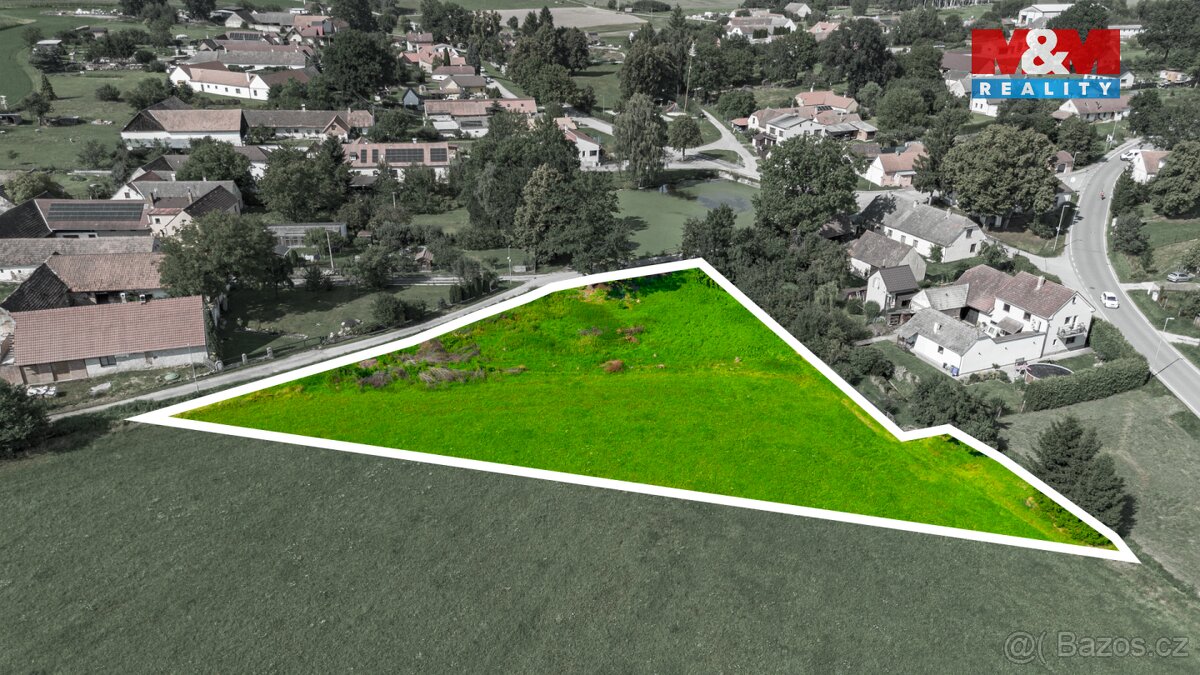 Prodej pozemku k bydlení, 3156 m², Vrcov - Borovany - 4