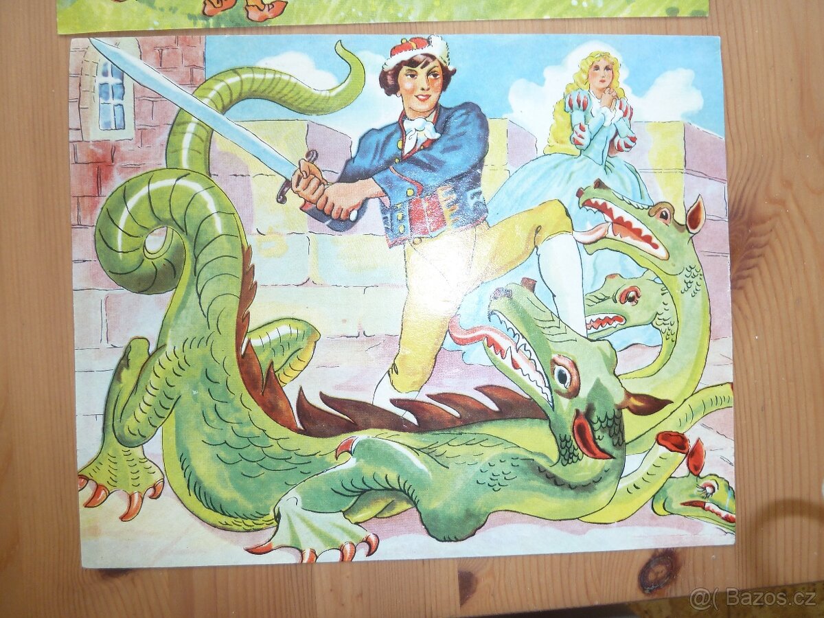 Retro obrázkové kostky TOFA Pohádky - 4