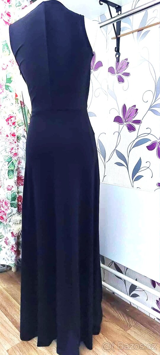 ČERNÉ DLOUHÉ SPOLEČENSKÉ ŠATY-HOUSE OF FRASER vel. 6/36 - 4