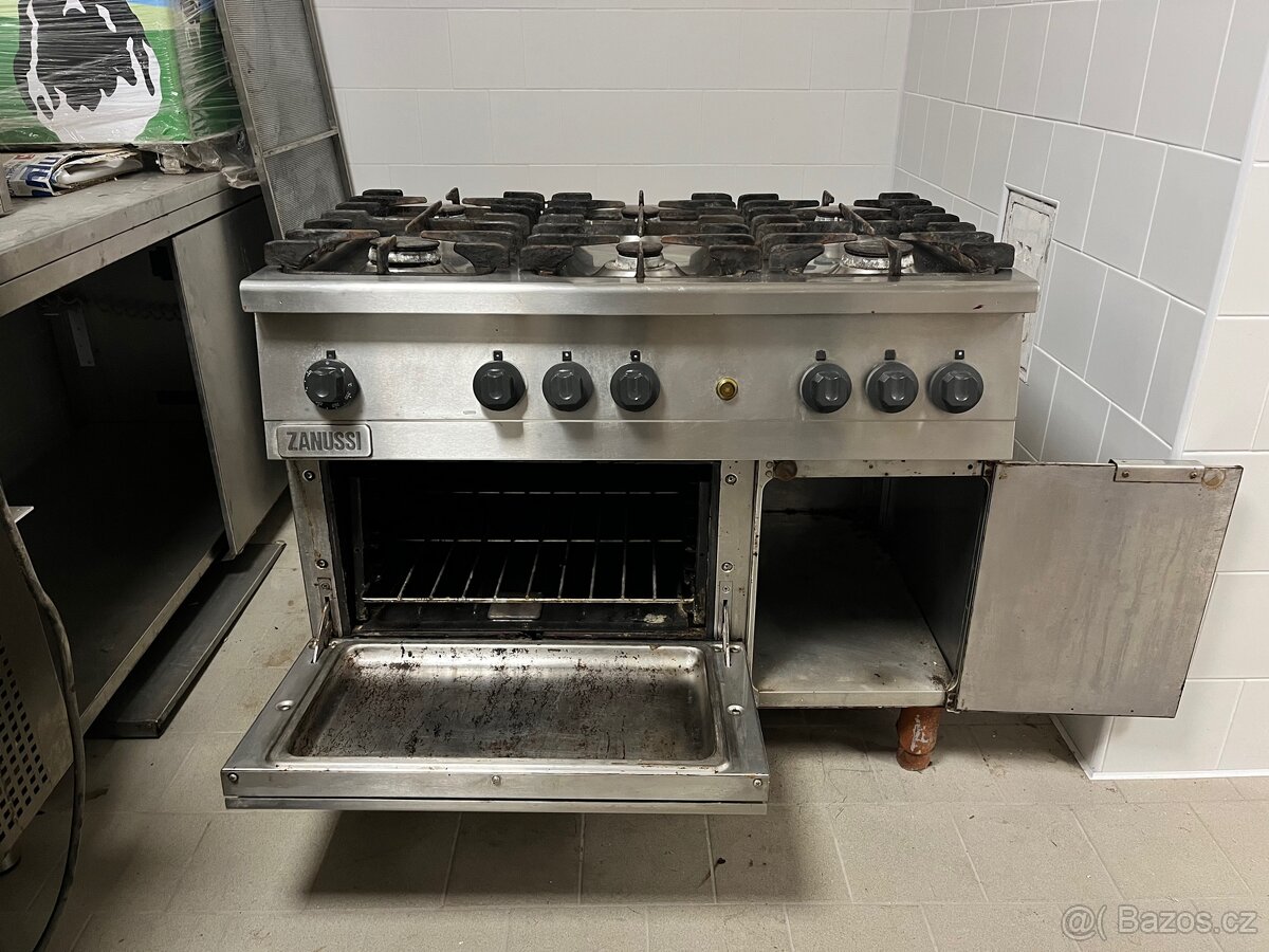 Plynový sporák Zanussi 6 hořáků - 4