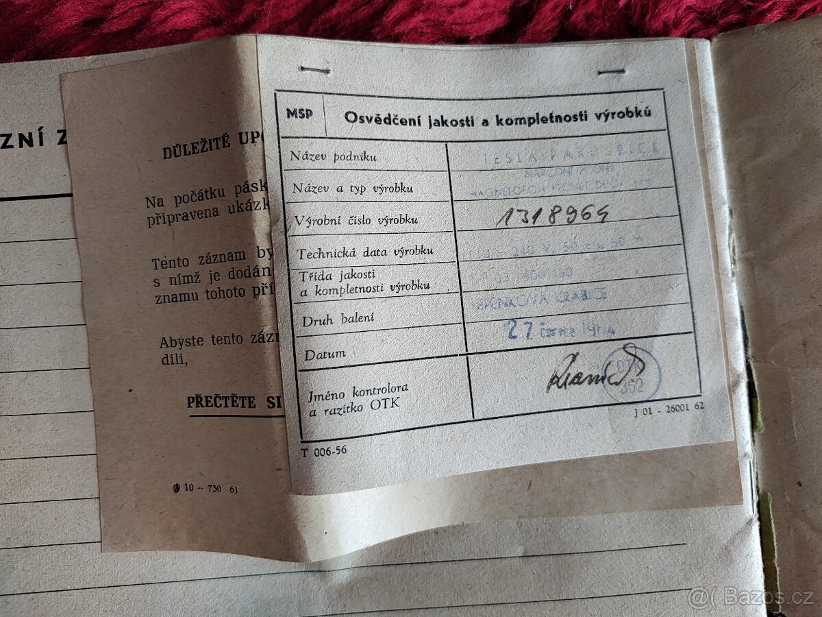 Českoskovenský magnetofon Tesla Sonet Duo - 4