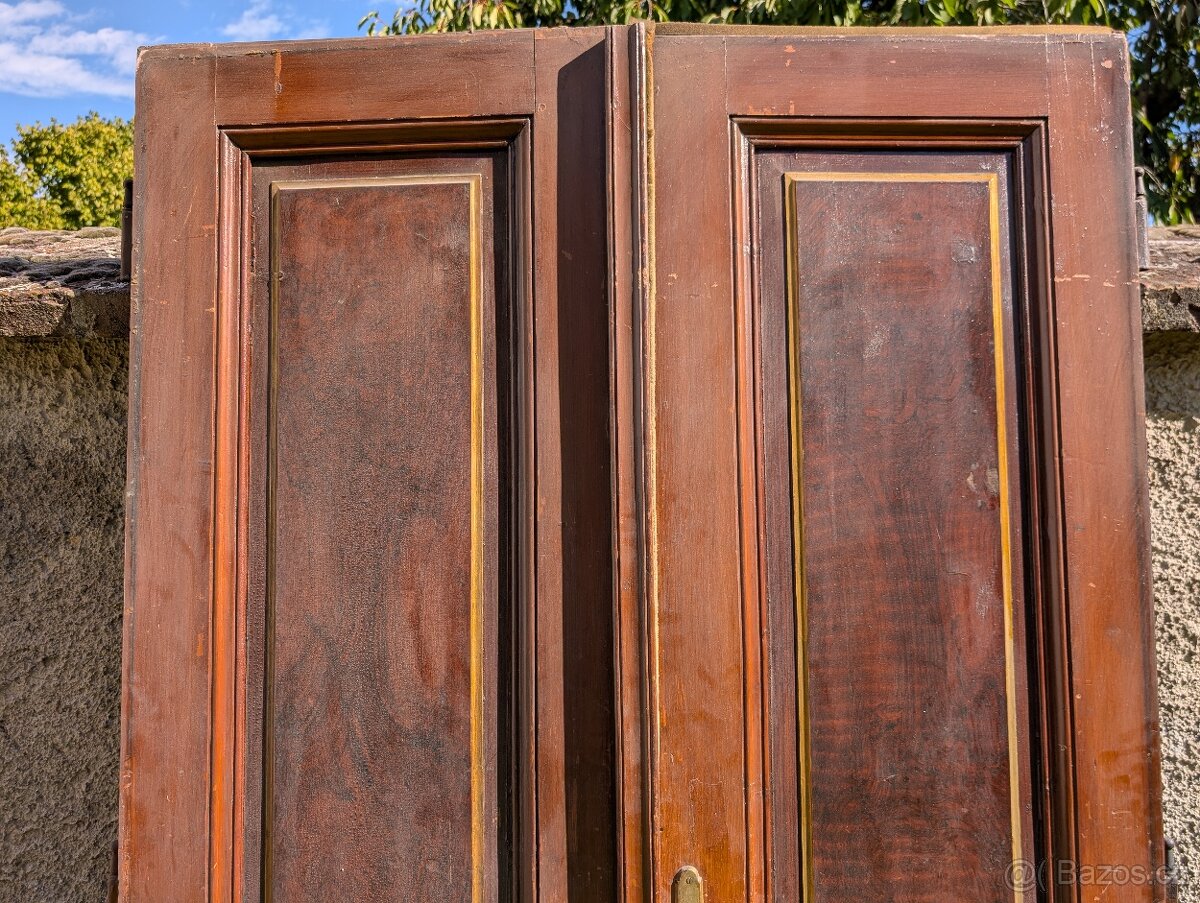 Starožitné dveře dvoukřídlé - 4