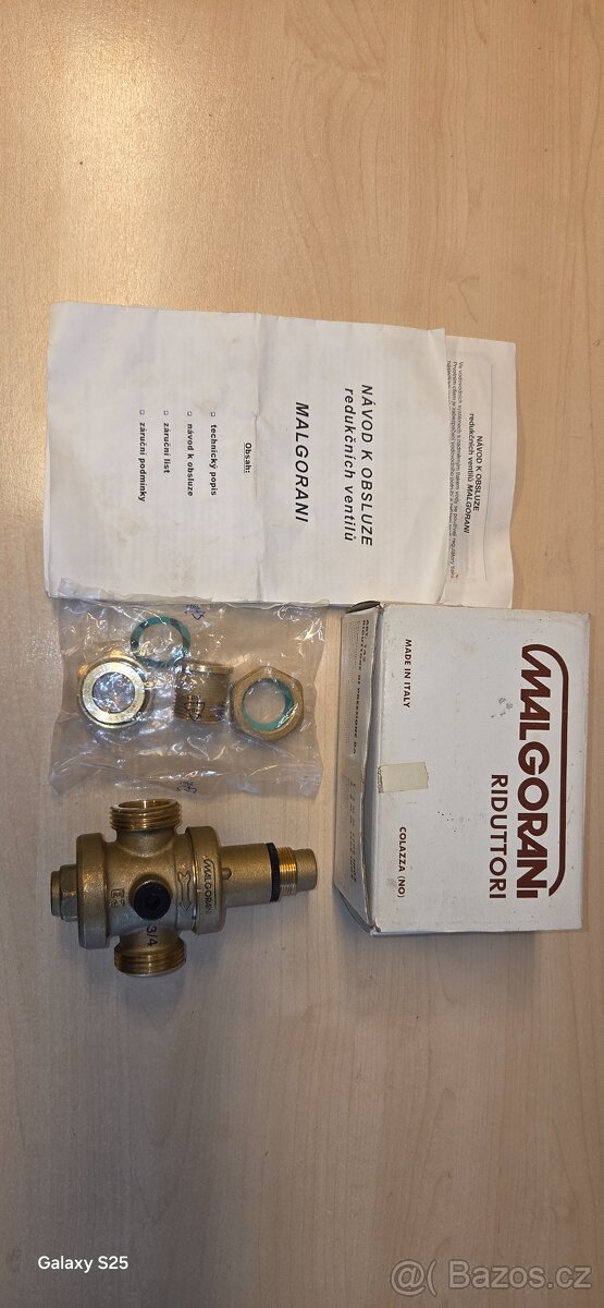 Malgorani 142 DN20 redukční ventil 3/4" mosazný - 4