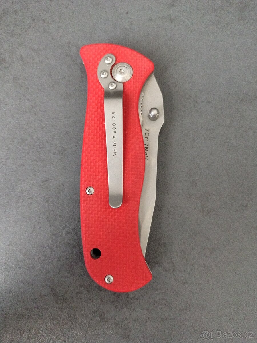 Skládací nůž Caterpillar – červený - 4