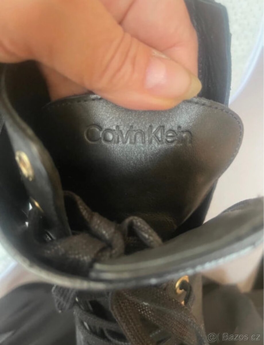 Nádherné celoroční vysoké boty cK originál, TOP stav - 4