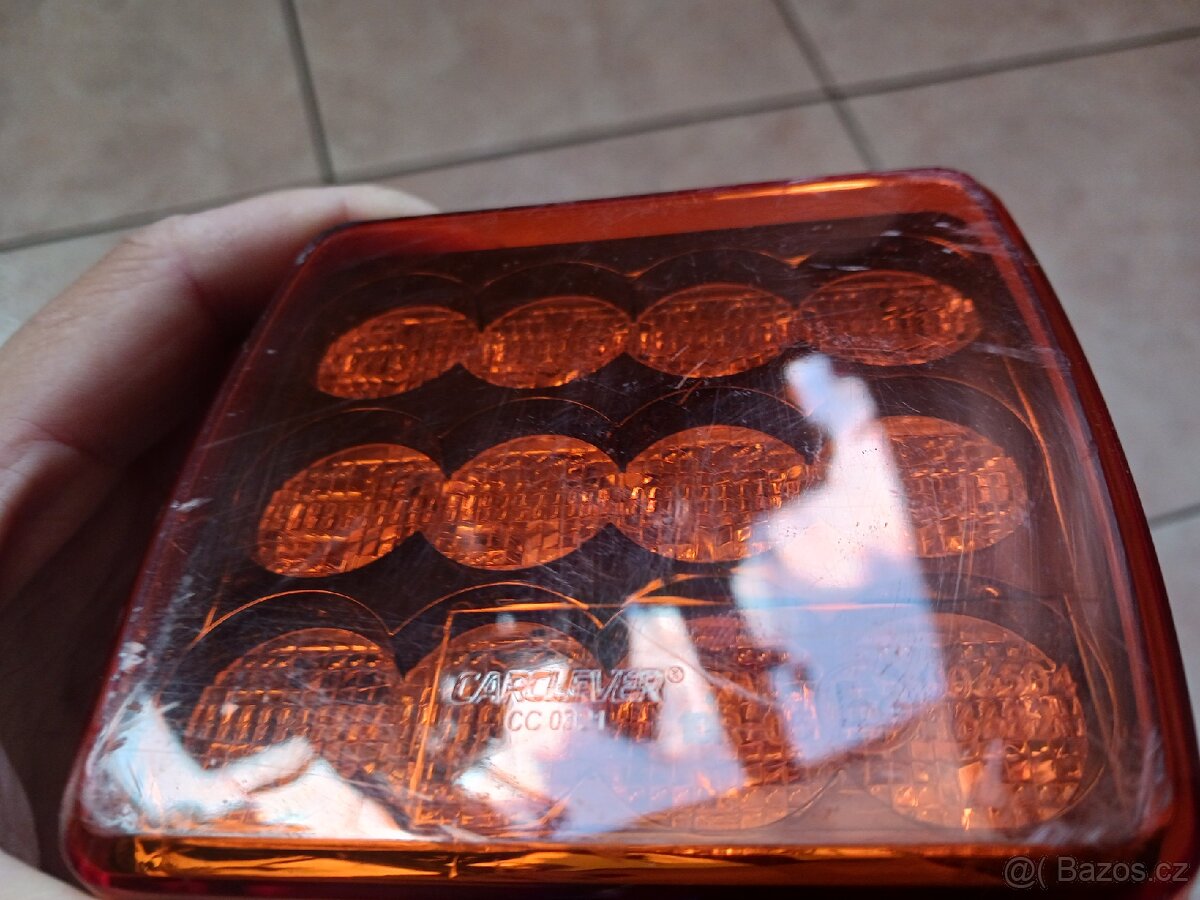 LED výstražné světlo, oranžové - 4