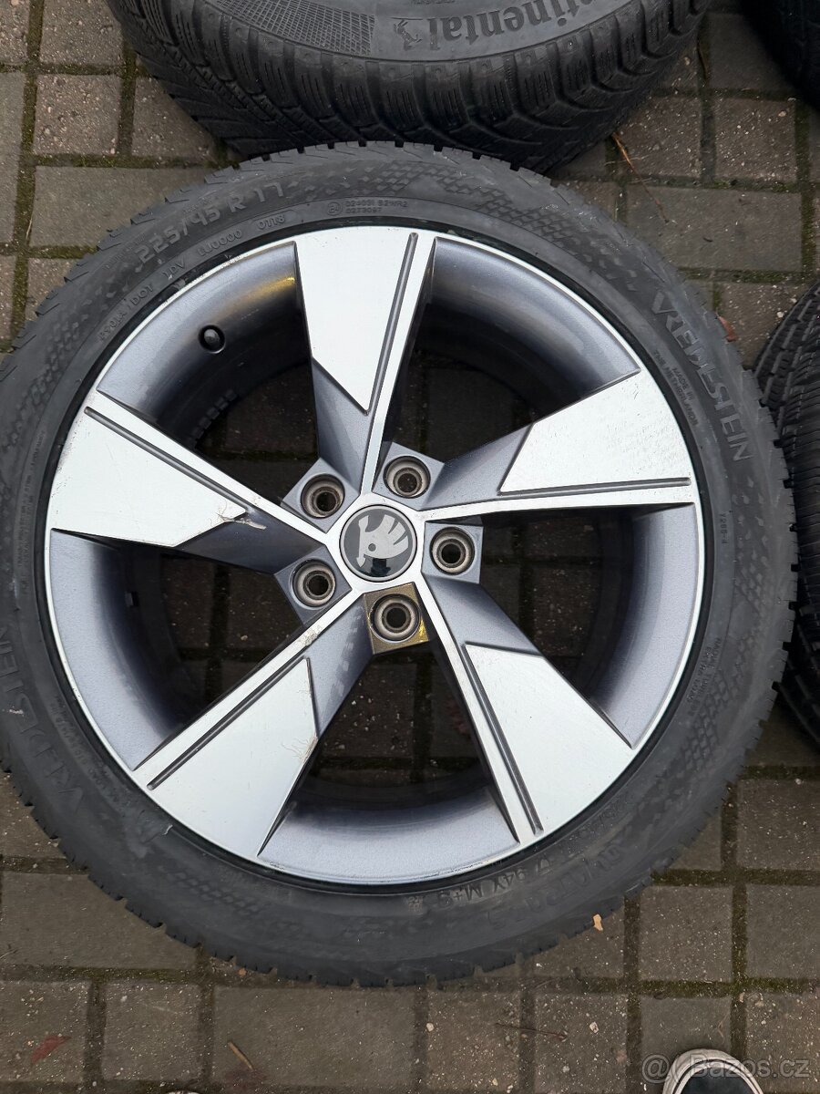 ORIGINÁL Alu Škoda NIVALIS R17, 5x112 - ZIMNÍ - 4