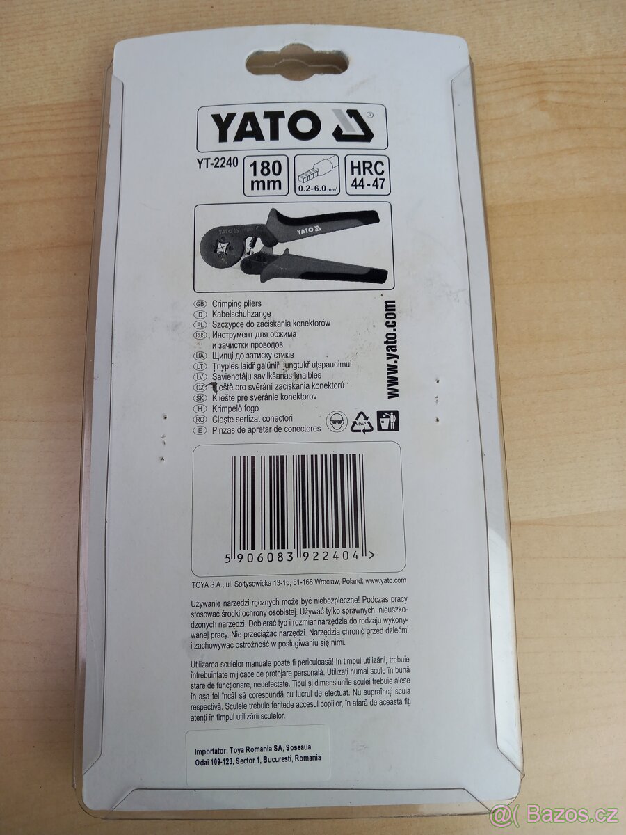 Kleště konektorové 180 mm profilové HRC 44-47 - 4