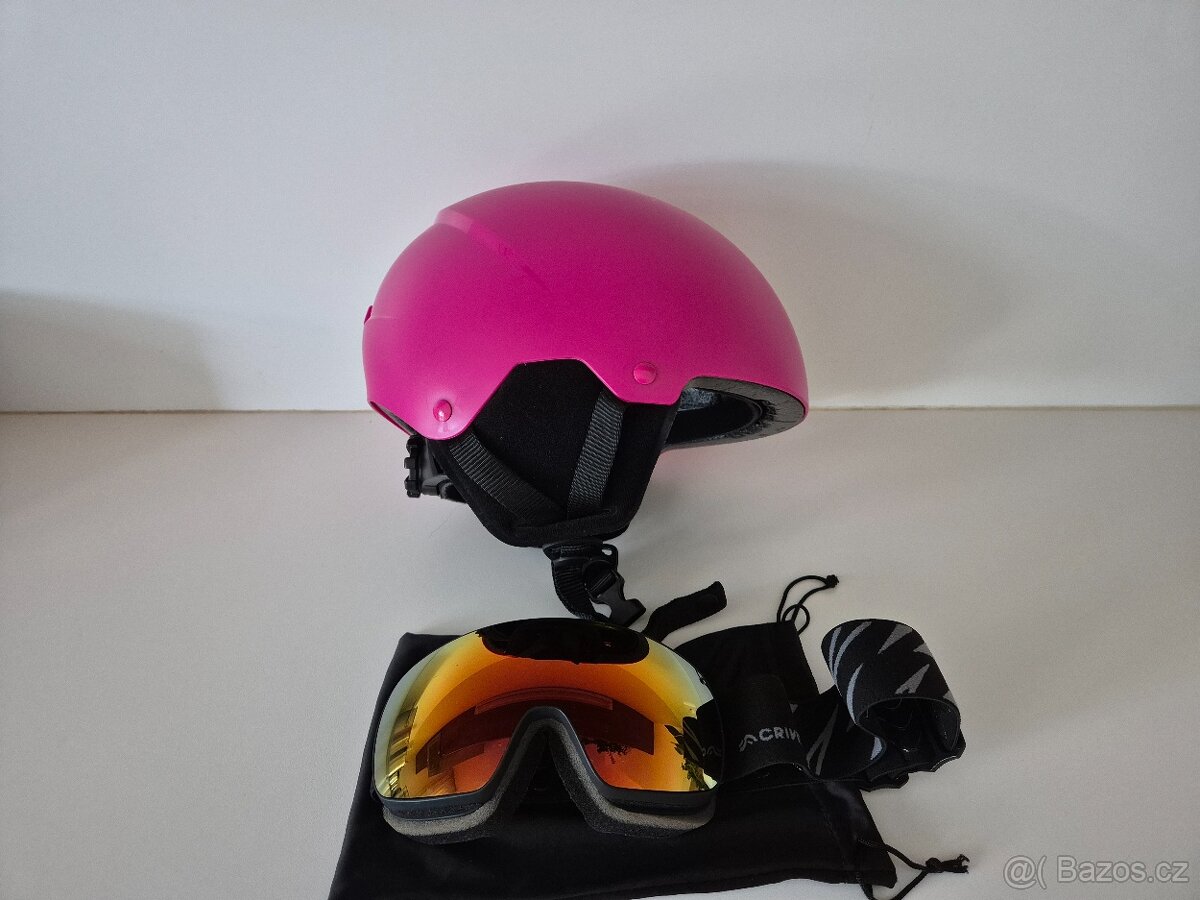 Dětská lyžařská helma s brýlemi - 4