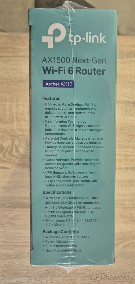 Prodám WiFi router AX1500 Next-Gen - 4