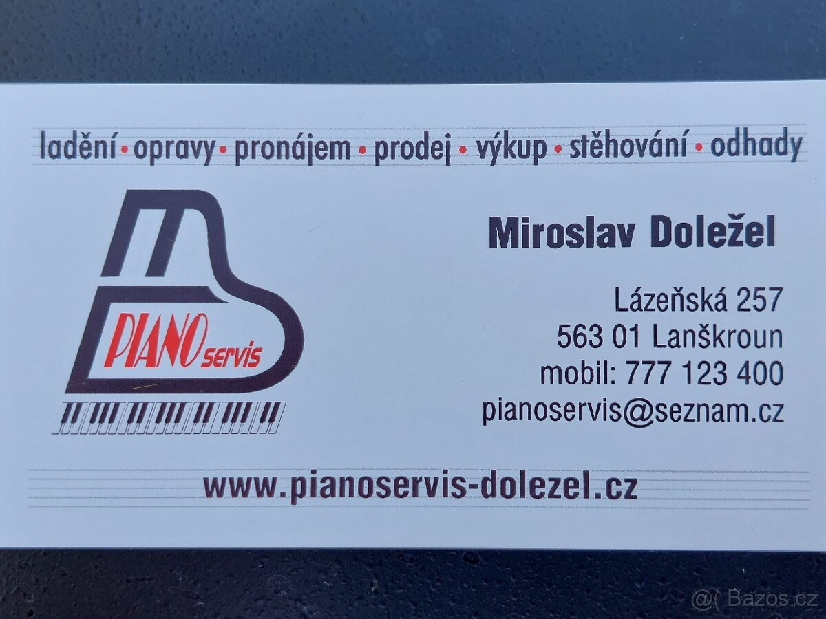 ZNAČKOVÉ a NALADĚNÉ pianino levně od 380 Kč měsíčně - 4