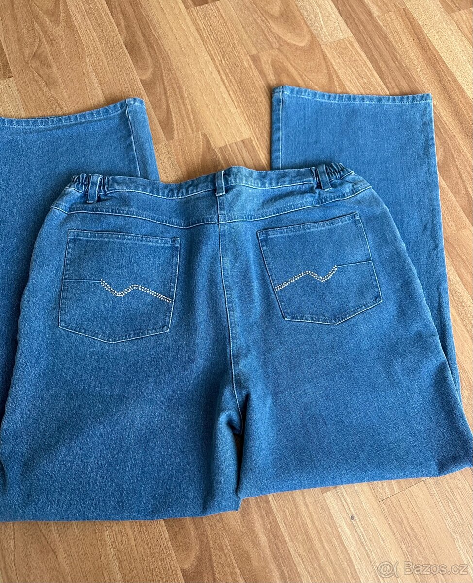 Džíny široké zvonove 46/48 - 4