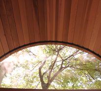 sauna barelová z panoramatickým oknem - 4