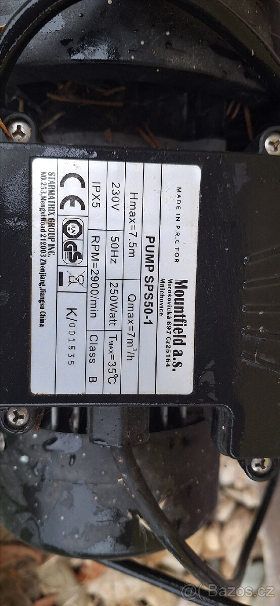 Bazénová filtrace a čerpadlo. - 4