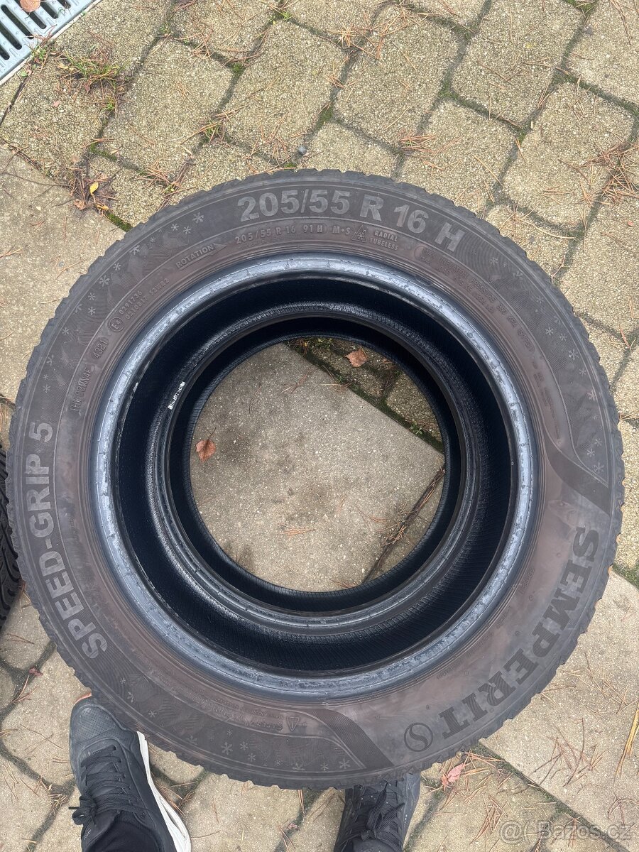 Sada zimních pneu 205/55/16 Semperit/Kleber - 4
