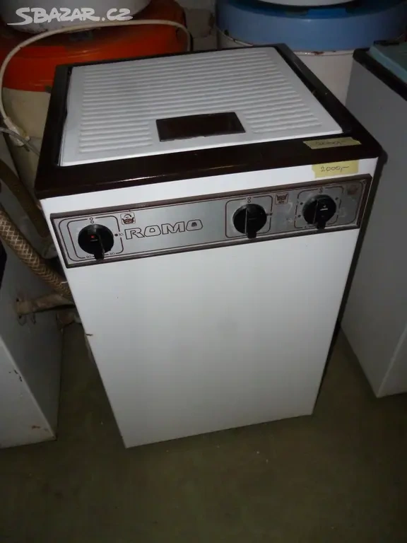 pračka romo kombi,nerez vana ,ohřev vody,ždímání za 4000kč - 4