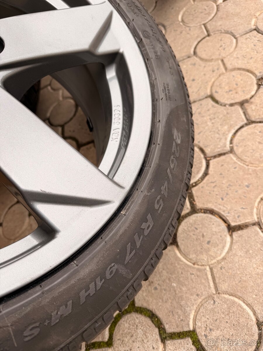 ALU kola Rial 5x112 R17 zimní pneu 225/45 R17 - 4