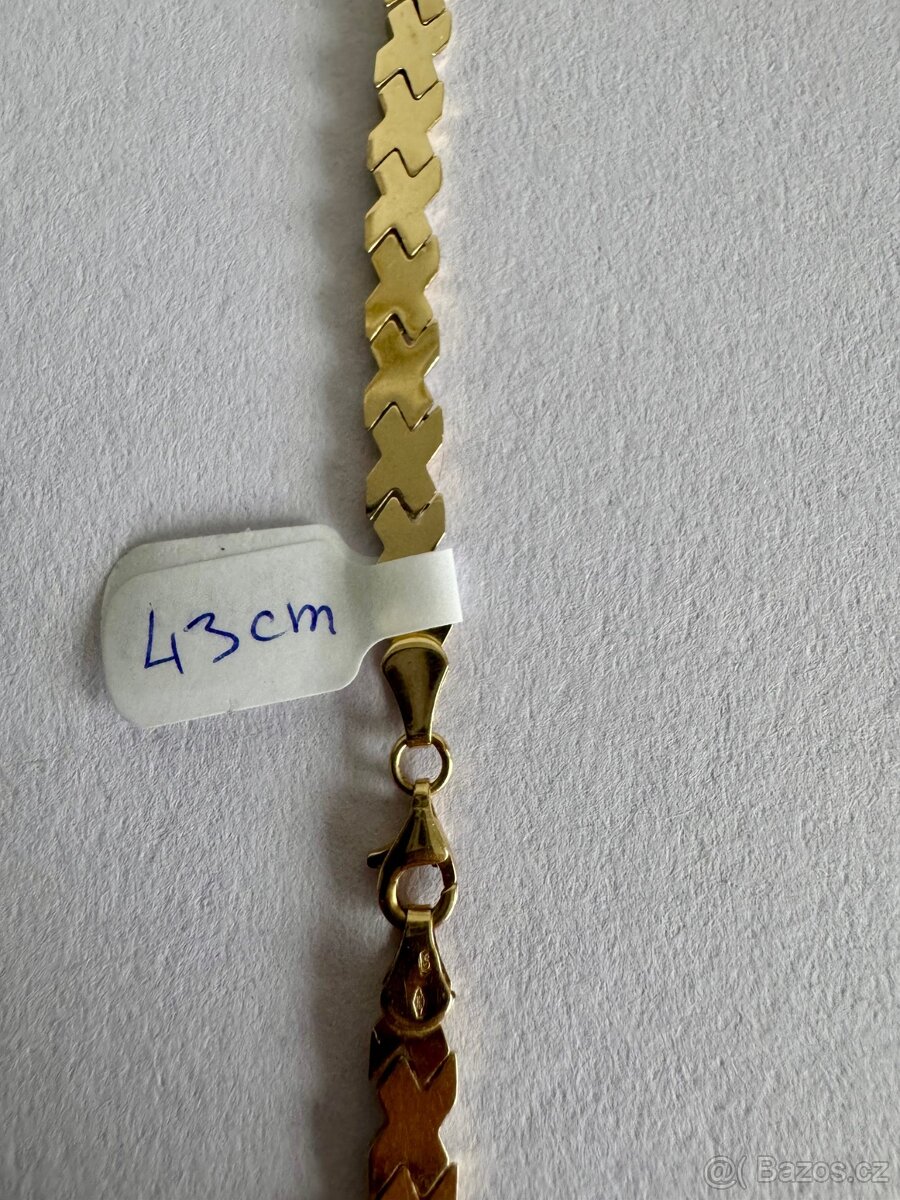 Náhrdelník zlatý 14K, 43 cm, 11,40 g - 4