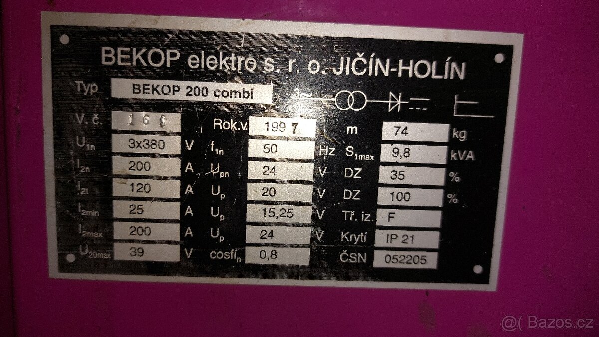 Svářečka Bekop 200 combi - 4