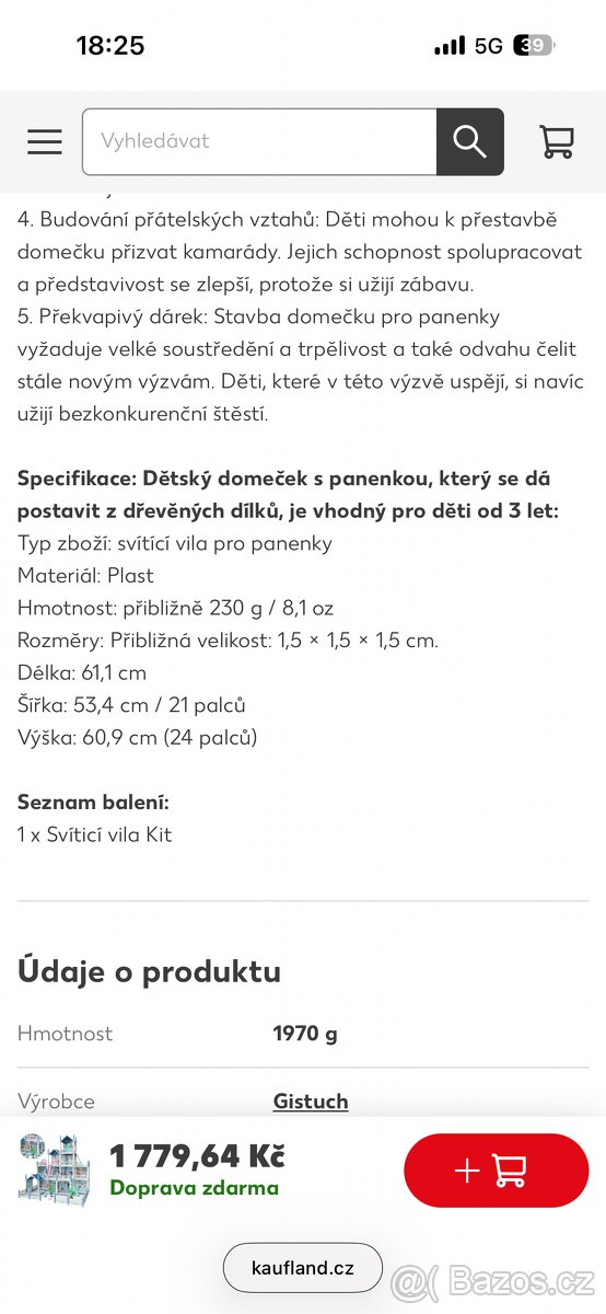 Domeček, vila pro panenky - 4