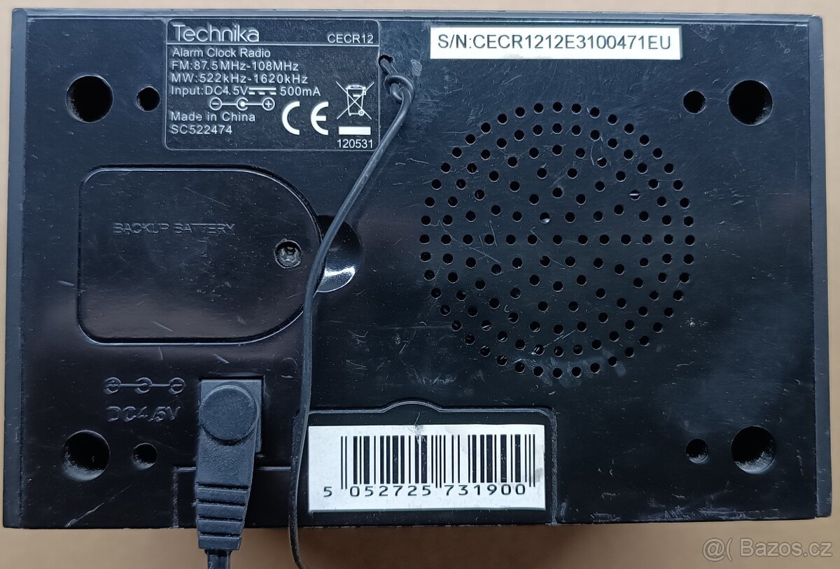Radio budík Technika CECR12 - 4