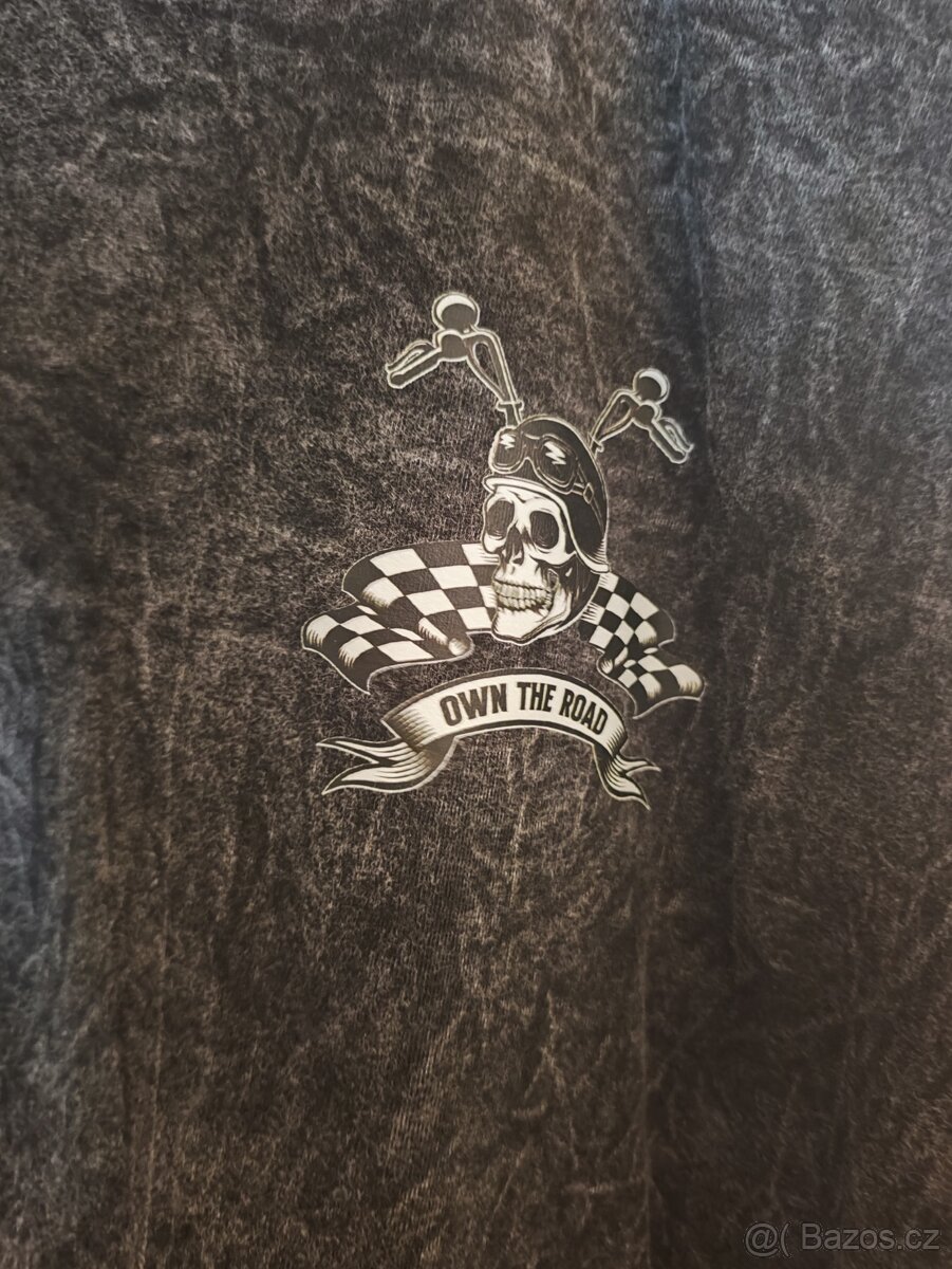 Bavlněné motorkářské triko 1x XL a 1xL - 4