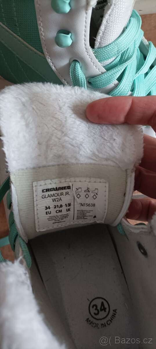 Dívčí brusle vel 34 - 21,8 cm - 4