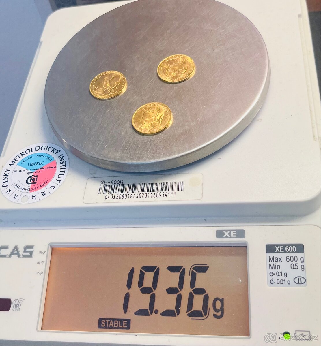3x zlatá mince - 4