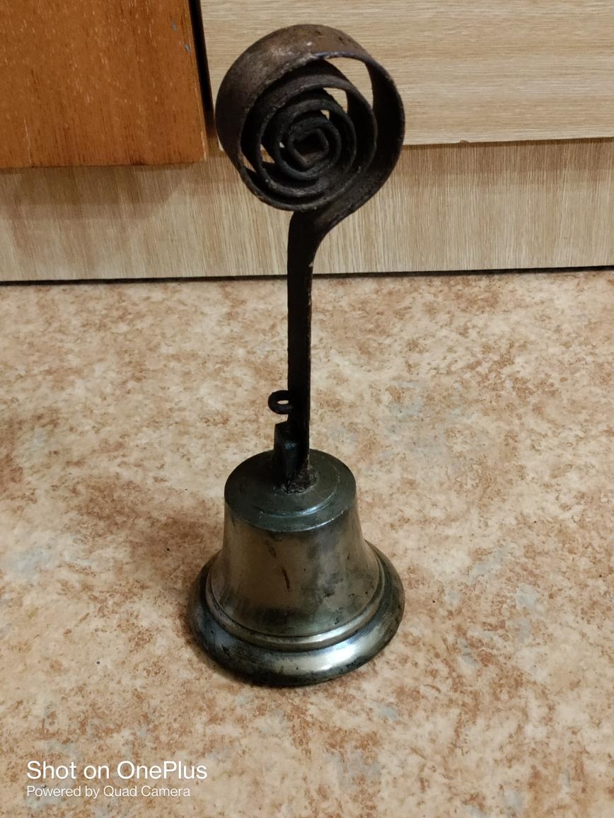 Masivní bronzový prvorepublikový zvon z kupeckého obchodu - 4