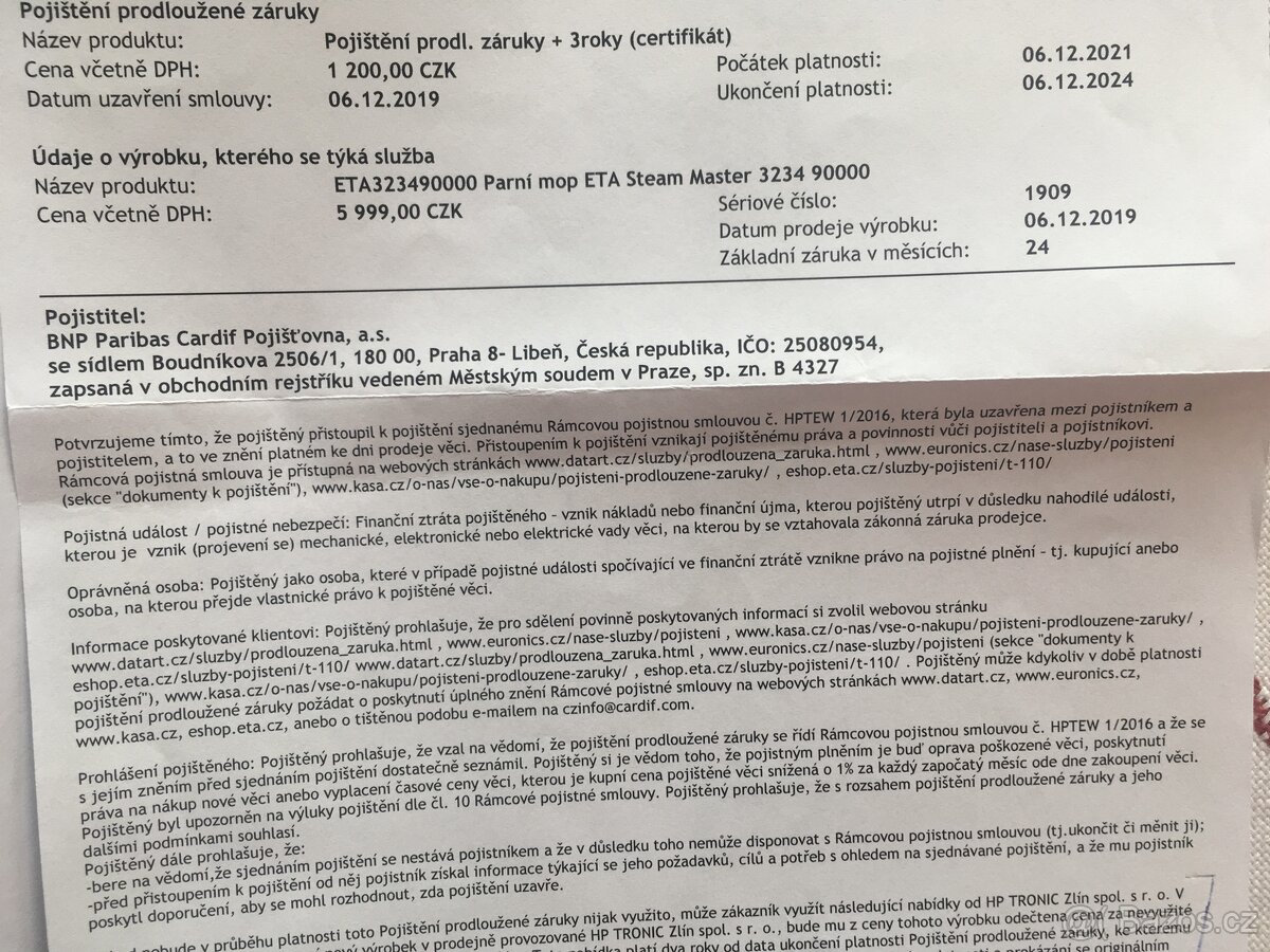 Parní mop a tyčový vysavač Eta - 4