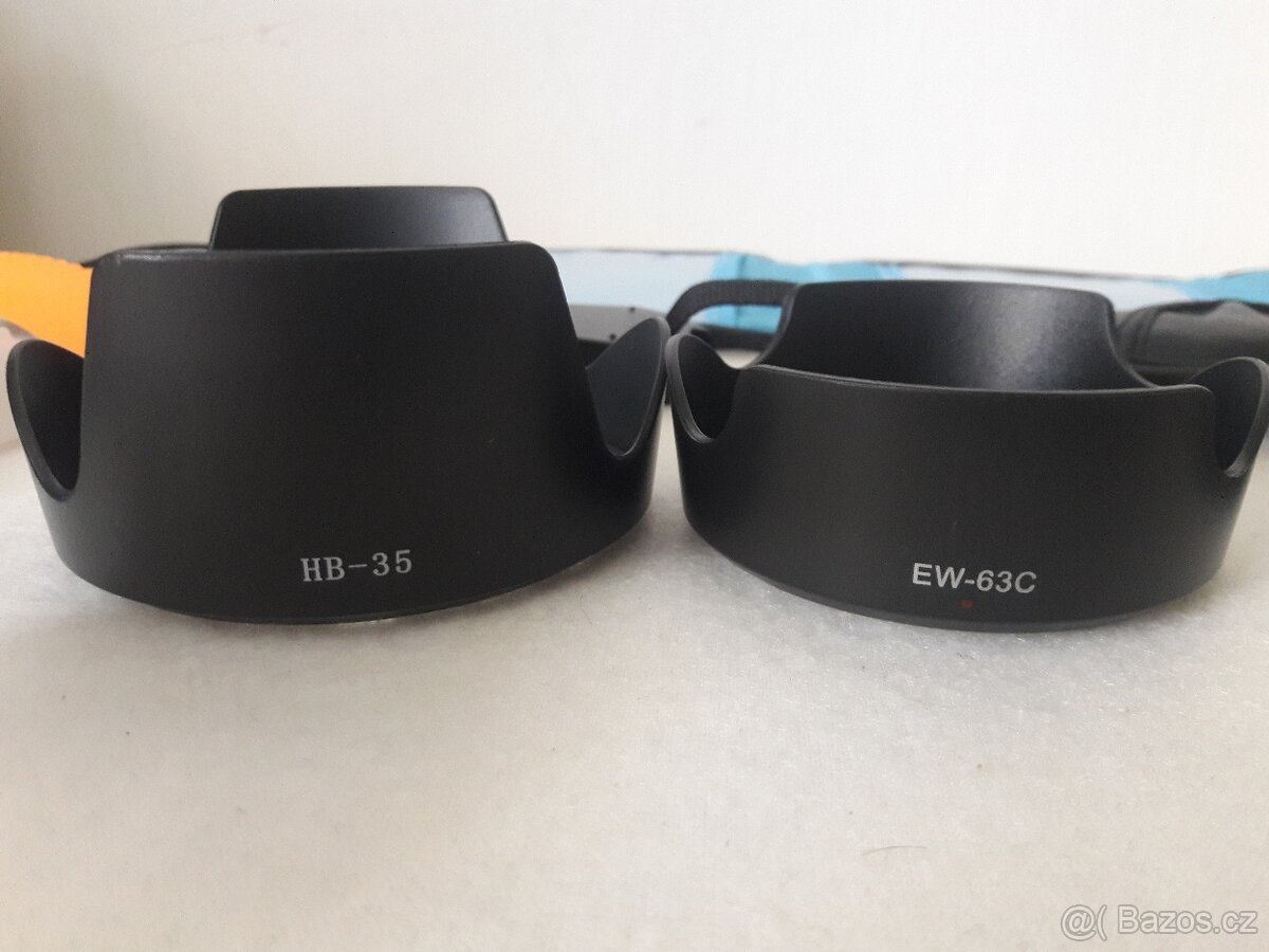 Krytka objektivu, popruh, clona, difuzer, očnice.. - 4