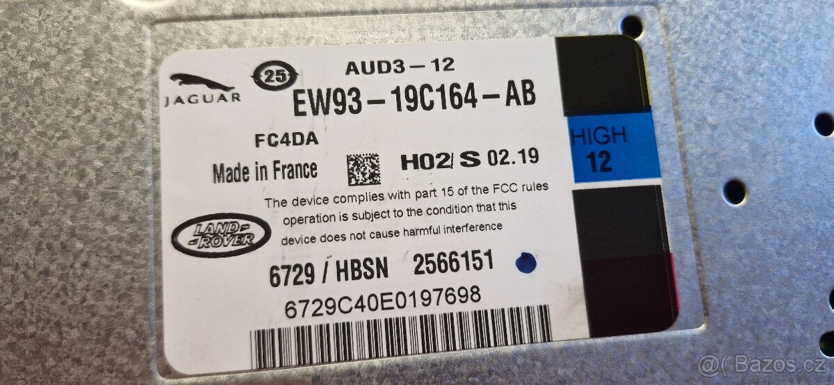 Zesilovac radia range rover L405 jaguar - 4