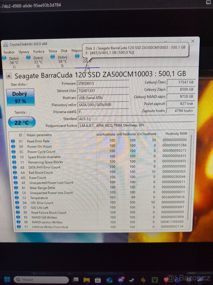 SeaGate Barracuda compute 500GB SSD - 4