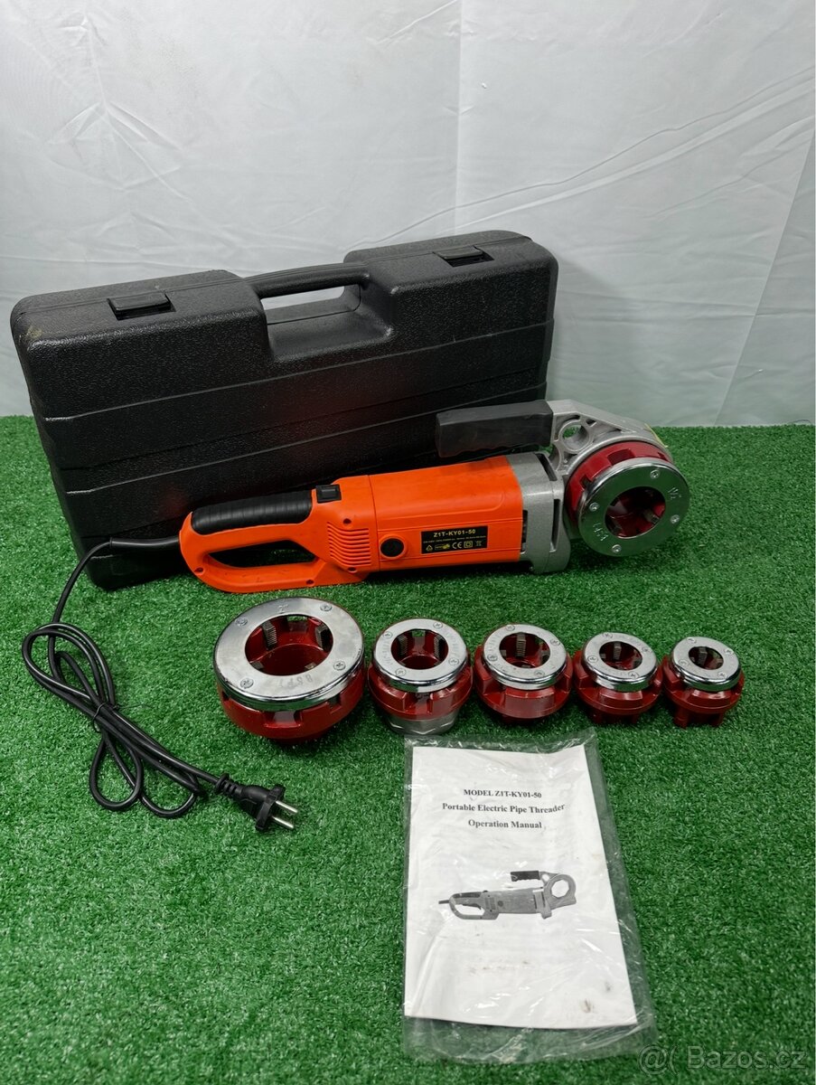 Závitořez, řezačka závitů na trubky, elektrická závitnice - 4