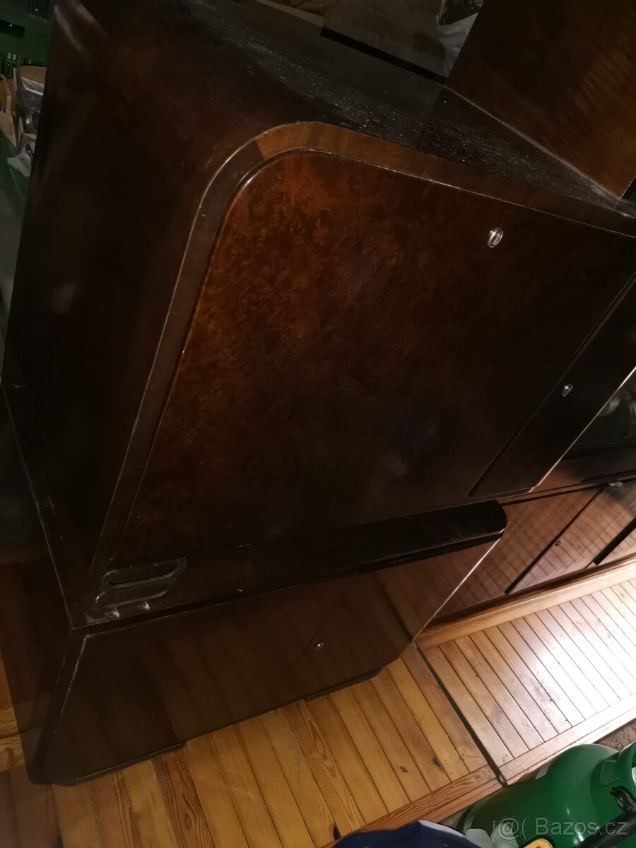 RETRO - Prvorepubliková obývací stěna PŮVODNÍ TOP STAV - 4