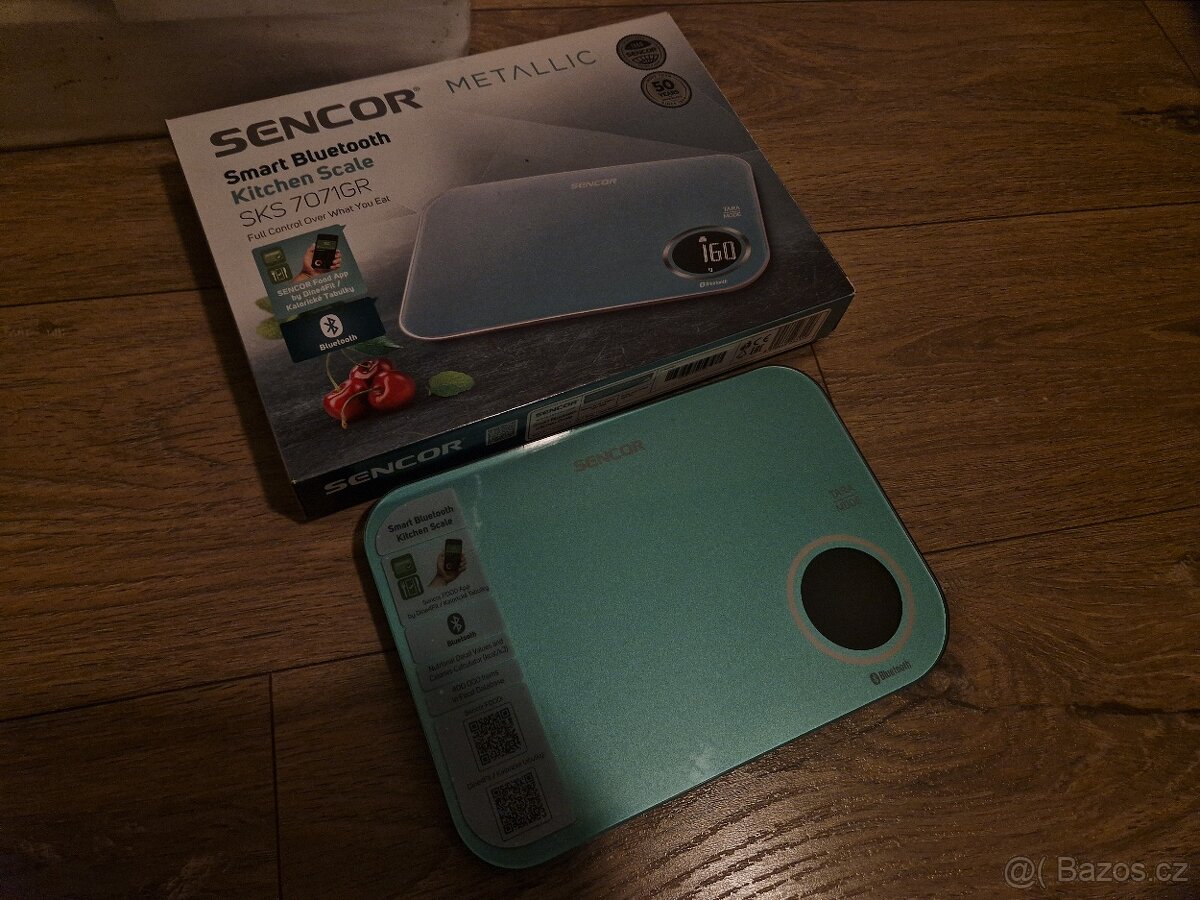 Nová kuchyňská váha Sencor SKS 7071GR s Bluetooth - 4